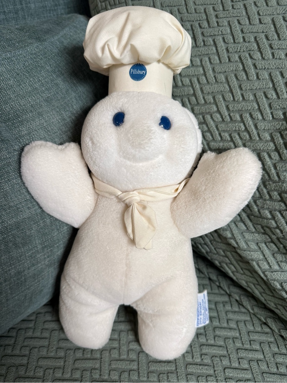Pillsbury Doughboy 12" Plush Toy 25th Birthday Poppin Fresh Vtg 1990
